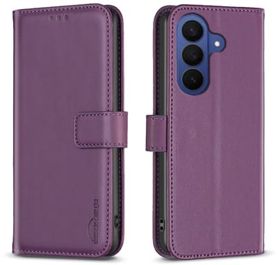 BINFEN Hoesje - Geschikt voor Samsung Galaxy A57 Hoesje - BINFEN Color Book Case - Paars