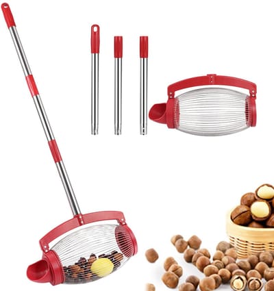 Store_7 - Notenverzamelaar - Notenoogster - Arbeidsbesparend - Lange steel - Pecannotenplukker - Geschikt voor tuin - Walnotenverzamelaar