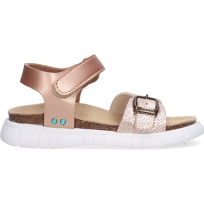 BunniesJR 226420-796 Meisjes Platte Sandalen - Roze - Imitatieleer - Klittenband