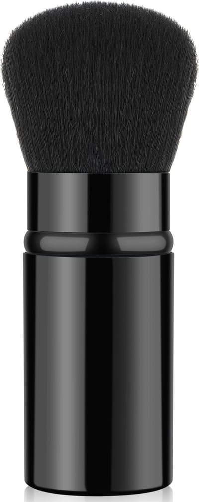 Intrekbare Make-up Kwast – Kwast voor Blush, Bronzer & Highlighter – Zwart