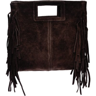 Anna Luchini Bordeauxrood Rundleer Tas