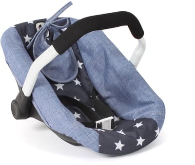 Bayer Chic 2000 poppenautozitje - navy sterren - poppenstoel speelgoed.