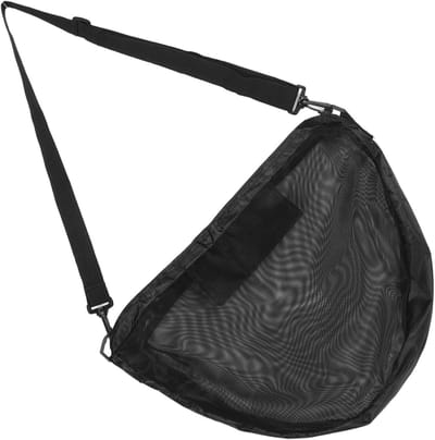 Sportbal Tas - Net Balhouder - Sporten Organiseren - Verstelbare Schouderband - 47.5 x 37 cm - Zwart