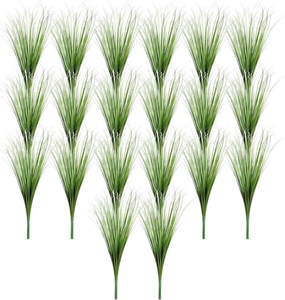 Kunstgras Bundels - Decoratie Planten - Buiten Decoratie - Weerbestendig UV-bestendig - 30 cm - Groen