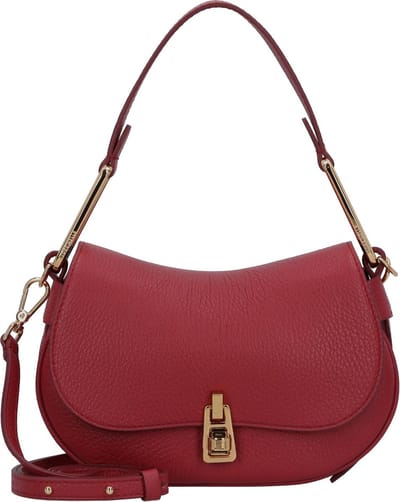 COCCINELLE Leren Schoudertas Magie Soft Shoulderbag Grained Leather Sangria (rood)paars