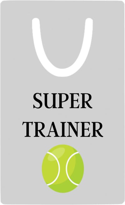 Hacebo® - Super trainer metalen boekenlegger - Sport - coach - Tennisbal - Trainer - geschenk - verjaardag - love gift Bladwijzer boekenleggers - 7.6 cm x 5cm