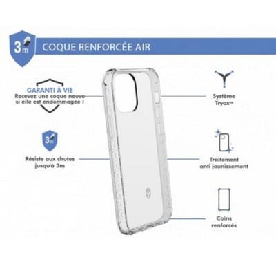Force Case, Hoesje geschikt voor iPhone 12 Mini - AIR Versterkt, Transparant