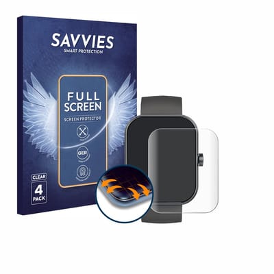 Savvies - Screenprotector voor Jugeman Y66 / P99 1.96" - Folie Beschermfolie transparant volledig dekking 4 Stuks