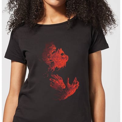 Universal Monsters The Wolfman Illustrated Dames T-shirt - Zwart - S
