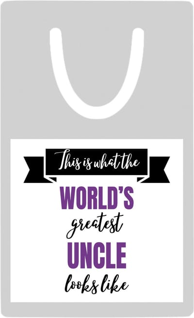 Hacebo® - World's greatest uncle metalen boekenlegger- Oom - een oom - verjaardagscadeau - cadeau voor oom - kado Bladwijzer boekenleggers - 7.6 cm x 5cm