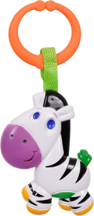 Speelgoedtopdeals - Rammelaar Hangspeeltje Buggyspeeltje - Zebra