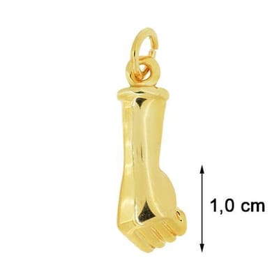 Blinx Jewels Vergulden Hanger Vuist