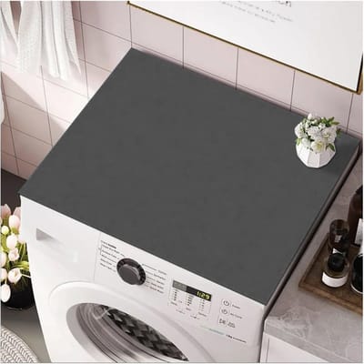 Niet-slip Wasmachine Mat, Universele Bescherming, Stofdicht en Multifunctioneel, 60 x 60 cm, Donkergrijs, Voor Alle Wasmachines