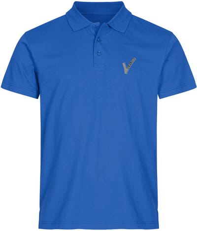 Clique Security / Beveiliging Polo Heren met Borst- en Ruglogo - Blauw - Maat L - VOOR PROFESSIONALS