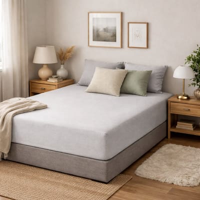 Saphira COMFORT Jersey Hoeslaken – Grijs – 120x200 cm – 30 cm Matrashoogte – 100% Katoen – 360° Elastiek Rondom – Glad & Rekbaar