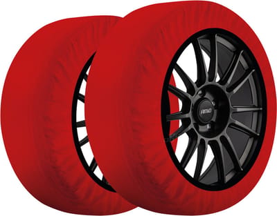 AMiO Textiele Sneeuwkettingen/Sneeuwsokken voor Autobanden XS - EN16662-1 / Önorm V5121 Rood (2 stuks)