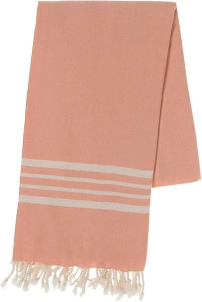 Lalay - Hamamdoek Krem Sultan Melon 180x100cm - melon - 180 - 100 - Strandlaken - Saunadoek - Saunalaken - Omslagdoek - Stranddoek - Reishanddoek - Plaid - Zwem Handdoek - Sneldrogende Handdoeken