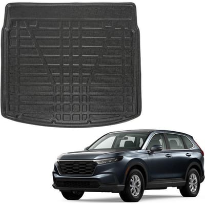 Kofferbakmat op maat - SCOUTT - Honda CR-V (vanaf 2024) - Mat zwart - Antislip - Verhoogde randen