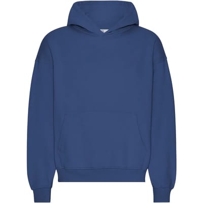 Oversized sweatshirt met capuchon Colorful Standard Organic Marine Blue