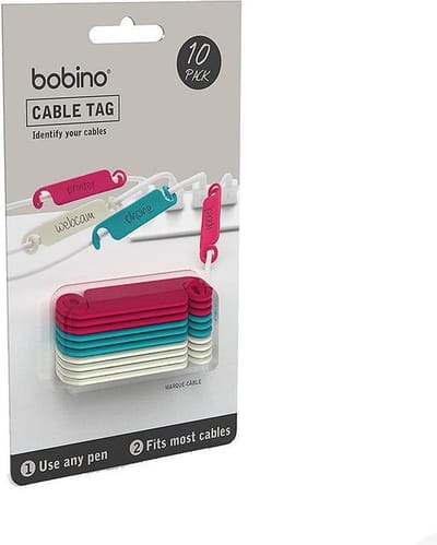 Cable Tag - 10pcs Pack Warm Colors (assorted)
