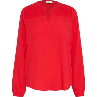 Blouse met lange mouwen Regular fit True Red