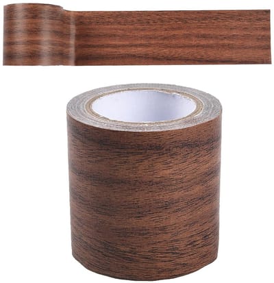 Multifunctionele Zelfklevende Waterdichte Reparatietape voor Meubels, Deuren en Vloeren, Donkerbruin, 5.5 cm x 4.5 m, Sterk en Duurzaam