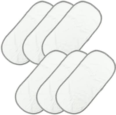 Set van 6 Draagbare Waterdichte Verzorgingsmatten van Katoen - Herbruikbare Luier Mat 30 x 60 cm