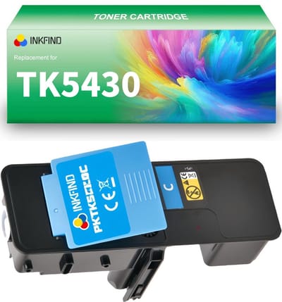 INKFIND TK5430 Cyaan tonercartridge compatibel met Kyocera TK5430 TK-5430 Cyaan toner cartridge - 1-pack Cyaan