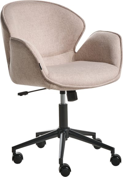 BELMAR - Bureaustoel - Taupe - Polyester