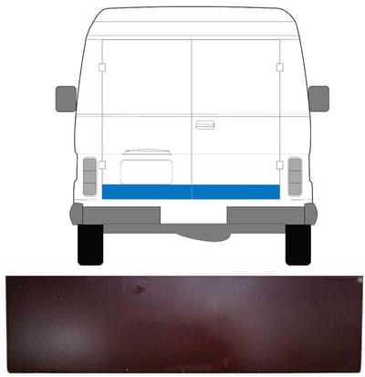 Reparatie plaatwerk achterste deuren voor Volkswagen LT 1975-1996