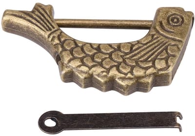 NTH products- Hangslot Antiek Visontwerp - Vintage Hangslot - Hangslot voor Lades - Hangslot voor Sieraden - Hangslot voor Koffers - Hoogwaardige Metaal. - Vintage Slot