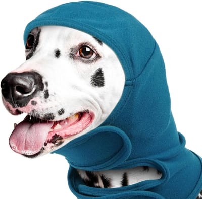 Daity Een verstelbare, kalmerende hoofdband voor honden, geschikt voor het verzorgen, wassen en drogen. Voorkomt dat het hoofd van het huisdier schudt, beschermt de oren, biedt geluidsisolatie en vermindert lawaai. Maat S (blauw).