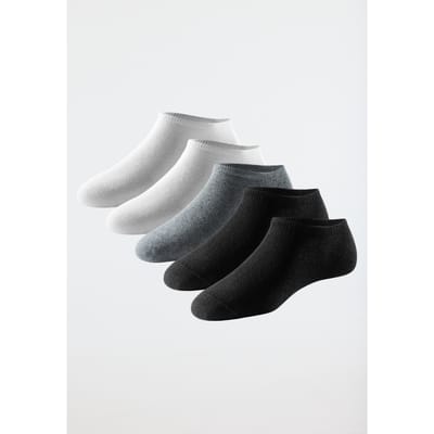 Schiesser Dames sneakers 5 Pack - Bluebird Dames Sokken - zwart, grijs, wit