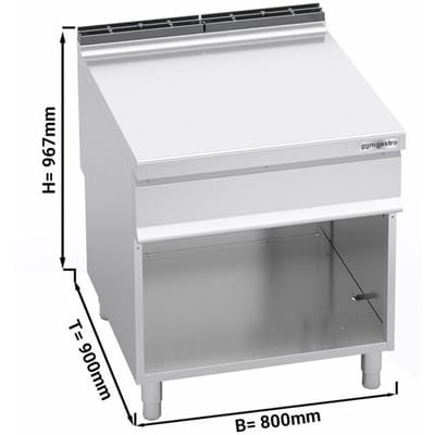 GGM Gastro Neutralelement - 800mm Zilver
