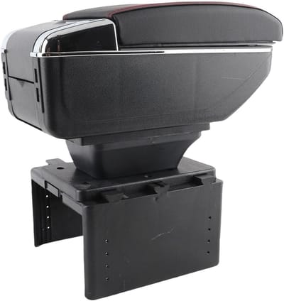 Verstelbare Armsteun voor Auto met USB-interface - Universele Console Opbergbox voor Comfort en Functionaliteit