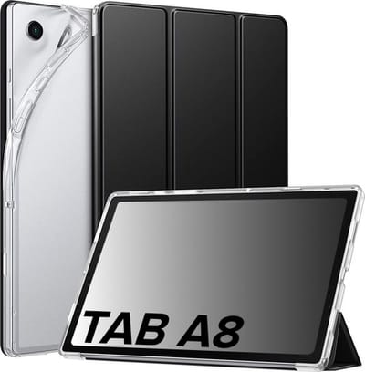 Hoesje geschikt voor Samsung Galaxy Tab A8 10.5 inch 2021/2022 SM-X200, SM-X205 Hoes Smart Cover Tri Fold Case