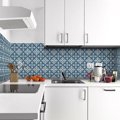 Zelfklevende tegelmuurstickers voor keuken en badkamer - 60 JOCOBY Azulejos tegelstickers - 60 stickers 10x10cm