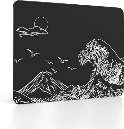 Glazen Gaming Muismat met Super Smooth Oppervlak, 9H Tempered Glass, Schokbestendig en Krassenbestendig, 16.14*12.2*0.2 inch, Antislip en Duurzaam Design