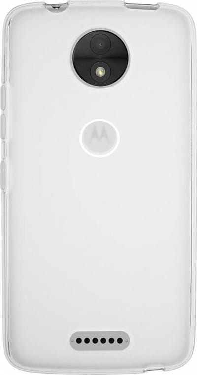 Transparant Mat Wit TPU Siliconen Case Hoesje Geschikt voor Motorola Moto C Plus