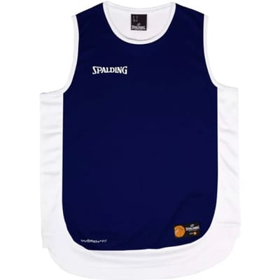 Spalding Hustle Basketbalshirt Heren - Royal / Wit | Maat: S