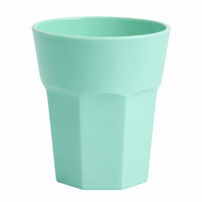 Plasticforte onbreekbaar drinkglas - kunststof - mintgroen - 360 ml - drinkglazen - lichtgewicht - 9 x 10 cm - stapelbaar