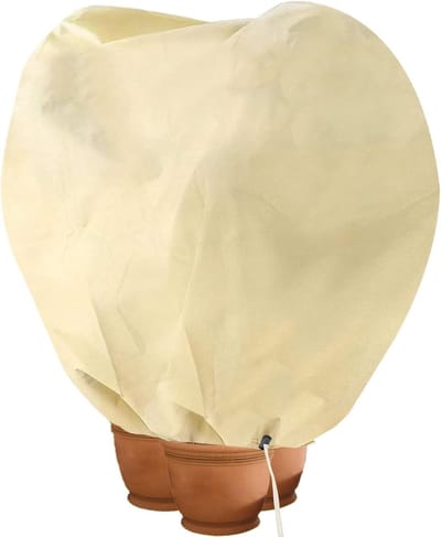 Dailygoods- Winterbescherming XL 180 x 120 cm - Plantenhoes tegen vorst - Robuust materiaal - Trekkoord - Bescherming tegen weer en wind