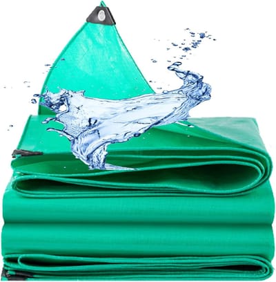Waterdicht Zeildoek - Beschermhoes Tarp - Buiten Beschermen - Versterkte Randen - 4x7m - C