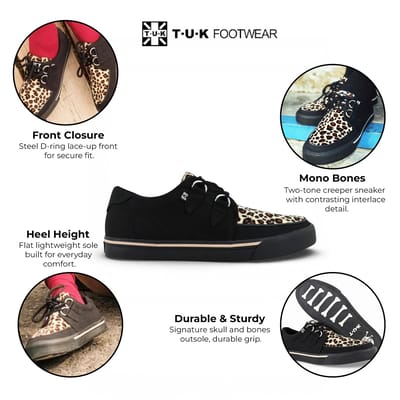 T.U.K. - Gothic Creepers - Creeper Sneaker - EU37 tot EU42 - voor Vrouwen - zwart