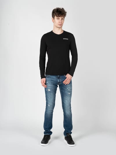 Guess Longsleeve Mannen zwart