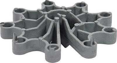 Beton afstandhouders - Staalmat ondersteuning - Beton storten - Verticaal verstelbaar - 50 stuks 25-30mm - Grijs