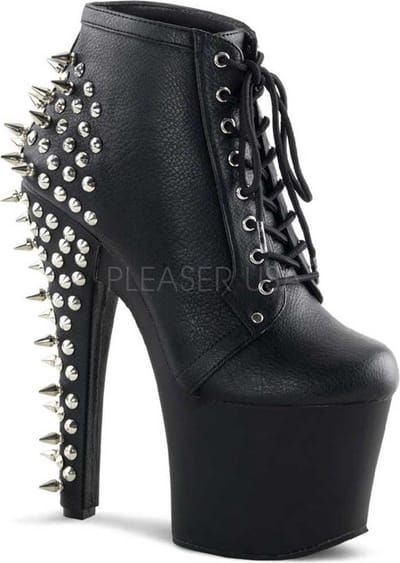 Pleaser - FEARLESS70028 Plateau Laarzen, Paaldans schoenen - Paaldans schoenen - 35 Shoes - Zwart