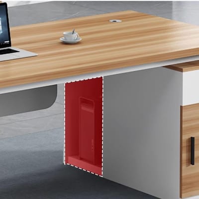 Modern L-vormig Executive Computerbureau met - Computerbureau Laden, Archieflade Opbergkast – - Medahomestore