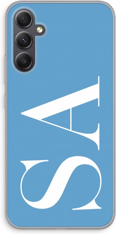Gepersonaliseerd - Case Company® - Hoesje geschikt voor Samsung Galaxy A34 hoesje - Monogram N°2 - Soft Cover Telefoonhoesje - Bescherming aan alle Kanten en Schermrand