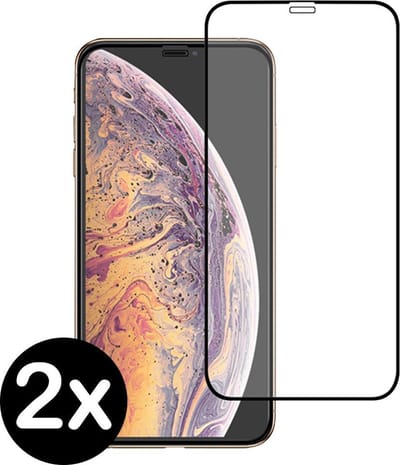 Screenprotector - 2 Stuks - Geschikt voor Apple iPhone 11 Pro - Full Cover - Beschermglas - Gehard Glas - Tempered Glass - Screen Protector